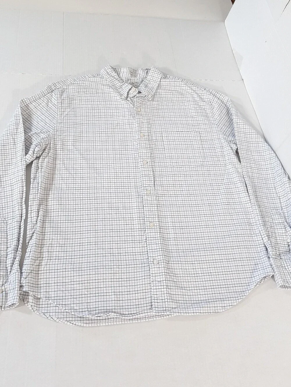 J Crew Classic Fit Check Broken-In Oxford Shirt